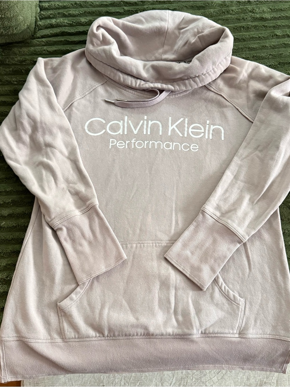 Women’s Medium Calvin Klein CK performance pullover cowl-neck sweatshirt  Logo